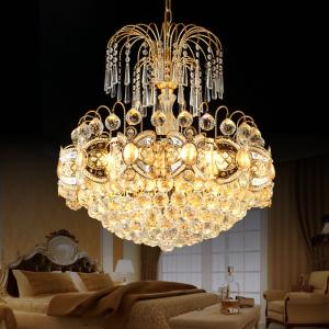 Wholesale Living Room Hotel Lobby E14 Crystal Pendant Light 80Ra Height 520mm from china suppliers
