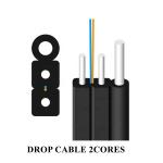 Telecommunication ISO9001 Dual Core Cable Aramid Yarn With LSZH Jacket FTTH