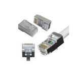 OEM CAT7 Shielded Modular Plugs w/ Ferrite Beads - Low Crosstalk, 600MHz
