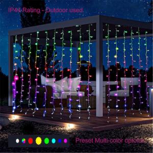 Wholesale Smart Curtain Lights Indoor outdoor RGB Color Changing Window Backdrop Lights from china suppliers