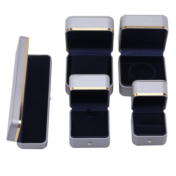 Embossing Logo Hanhong Custom Leather Jewelry Box for Grade Bracelet Necklace
