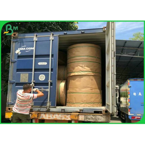 100% Natural Virgin Material White Kraft Paper For Making Paper Bags