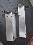8pcs Arris Rail Brackets Fence Post Support Fencing Bracket Galvanised 12inch
