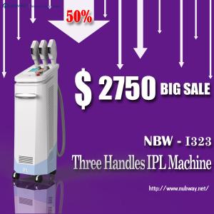 Wholesale August Biggest Promotion!!! 50% off! 3 handles professional IPL salon use beauty equipment from china suppliers