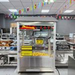 220-240V/50-60Hz Commercial Caramel Popcorn Machine with Butter Melting