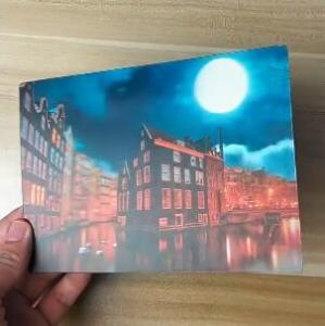 Wholesale OK3D printing factory supply Good Quality Custom Offset Printing Plastic PET Lenticular 3D lenticular card from china suppliers