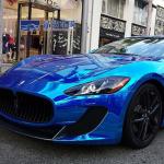 Chrome Car PET Vinyl Film PPF PVC Material Rose Gold Blue Color