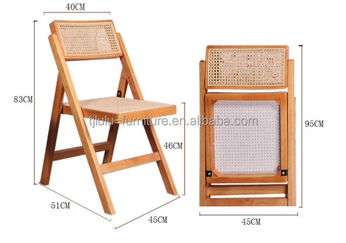 Customized Tianjin Lulu Outdoor Folding Rattan Garden Chairs for Comfortable Seating