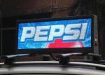 Aluminum Digital Taxi Led Display Uv Proof Double Side For Mobile Advertising