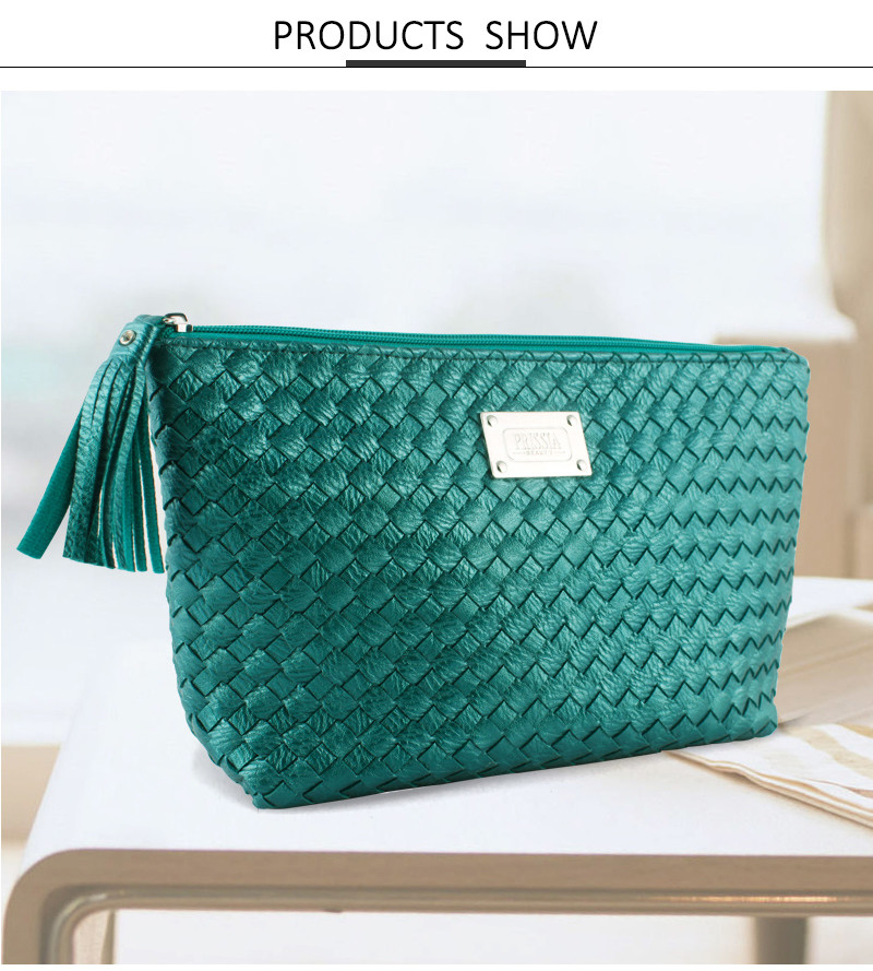 Large Water-Resistant Toiletry And Makeup Pouch For Women With Zipper Closure