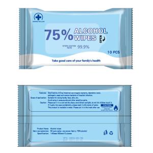 Wholesale Antibacterial 75% Alcohol Cotton Pad Alcohol Cleaning Wet Wipes for Facial Hand from china suppliers
