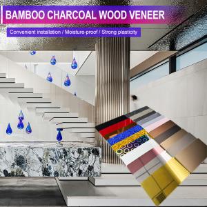 Wholesale Bamboo Charcoal Wood Veneer 1220*2440*5/8mm Flame Retardant Bamboo Charcoal Wood Eco-Friendly Bamboo Charcoal Wood Metal Board For Home And Hotel from china suppliers
