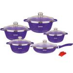 Cheap Cast 12 PCS Medical Stone Cooking Pot Set Dessini Non Stick Cookware Set