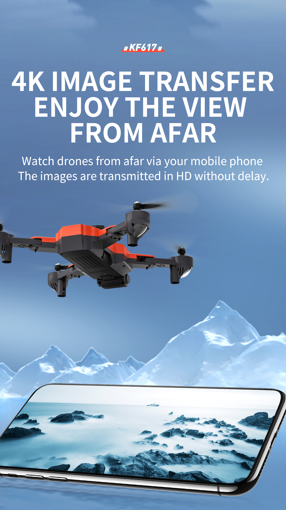 4K Dual Camera Mini Rc Drone WIFI FPV 2.4ghz Foldable Outdoor Rc Helicopter