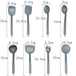 12 Piece Gray Silicone Spatula Kitchenaid Cookware Utensil Set Customized