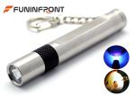 MINI Stainless Steel Jade Flashlight White Light, 365NM Black Light Gem Torch