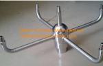 Stainless Steel Rotating Water Fountain Nozzle Heads With 4 Arms Spraying 5pcs