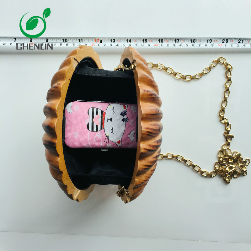 Personalised Wooden Clutch Bag Crossbody Handbag Carefully Crafted