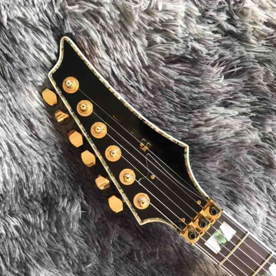 Custom High Gloss Black Destroyer Duplex Tremolo System Electric Guitar in Black or Sunburst