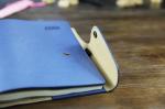 A5 planner refilable paper high quality middle size PU leather binder 6 ring