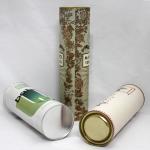 Classical Custom Tinplate Lid Kraft Paper Tube Paper Tube Packaging for Wine /