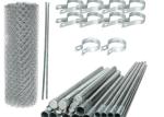 40x40mm Zinc Coated Chain Link Fence , 1.8mm Diameter Diamond Wire Mesh Fencing