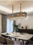 Modern chandelier for living room round bedroom Smoky grey postmodern chandelier