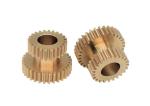 Industrial Miniature Spur Gears Cluster Brass Double Spur Gear 32T M1.0 And 24T