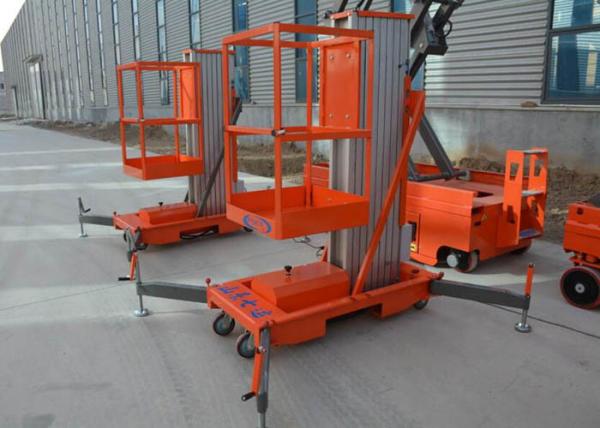 Aerial Work Platform Lifter For Painting Incline Aluminium Alloy Electric