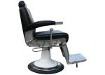 Comfortable Leather Vintage Barber Chair Foldable With Reclines 45 Degrees