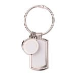 DIY Creative Gift Sublimation Blank Keyring Pendant with Printable Metal insert