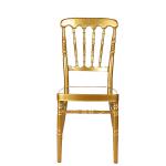 Iron Frame Rose Gold Natural Chiavari Chair Support OEM ODM