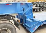 150t Load Capacity Lowbed Truck 60 Ton Semi Trailer for Heavy Equipment