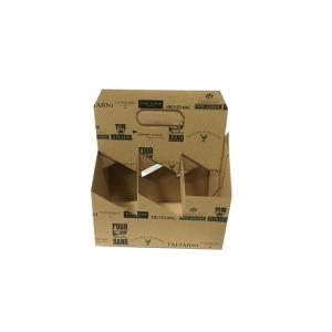 Wholesale Flexo Printing Custom Corrugated Paper Box For Wine Beer Bottle Carrier BSCI Approved from china suppliers