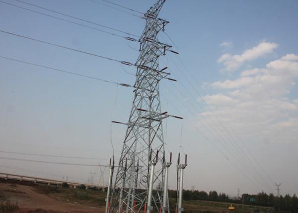 ASTM A572 66KV Electrical Transmission Steel Lattice Tower, Galvanizated Power