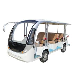 Wholesale Electric Sightseeing Bus 11 Seats Mini Bus Without Battery Air Conditioner Car With Door Reverse Sear 4kw from china suppliers