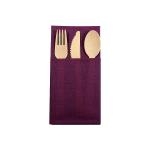 6.7" Heavy Duty Biodegradable Cutlery Set Bamboo Compostable