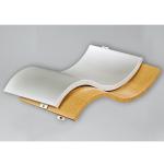 Curved Aluminum Metal Ceiling 19mm Height PVDF coating