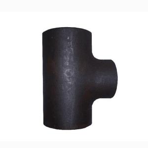 Wholesale Seamless Pipe Fittings Straight Buttweld Carbon Steel Tee Black Painting With Shot Blasting Surface from china suppliers
