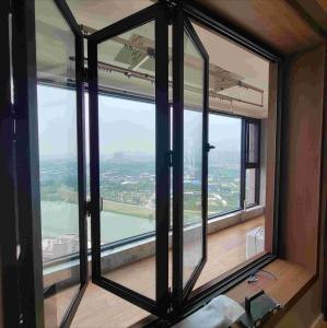 Wholesale Exterior Aluminium Folding Doors Double Glass Soundproof Bifold Doors For Shop from china suppliers