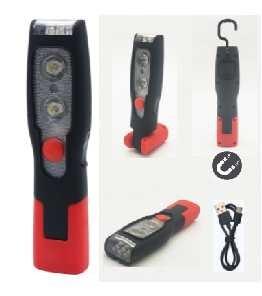 China Handheld Rechargeable LED Work Light Camping Inspection LED Flashlight 45x30x190mm on sale
