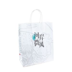 Wholesale Custom Wine Paper Gift Bag Shopping Paper Bags With Your Own Logo from china suppliers