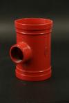 Easy Installation Grooved Tee Fittings Pressure Rating 362 PSI Grooved End