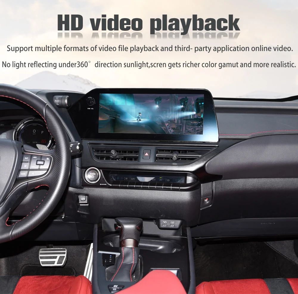 Carplay Car Video interface For LEXUS UX 2019-2021 Android system interface with screen touchpad and 360 AHD(128GB)