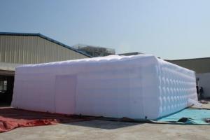 Wholesale Huge tent for garden party events wedding colorful lighting Square bubble tents from china suppliers