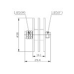 5 W Coaxial Fixed Attenuators DC-67 GHz Connector 1.85