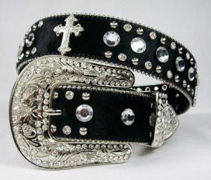 Wholesale bling women belt with Chopper Cross beaded leather belts from china suppliers