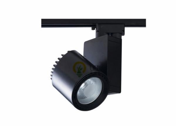 Black / White LED Track Spotlights With 30W / 40W COB LED Chip Aluminium