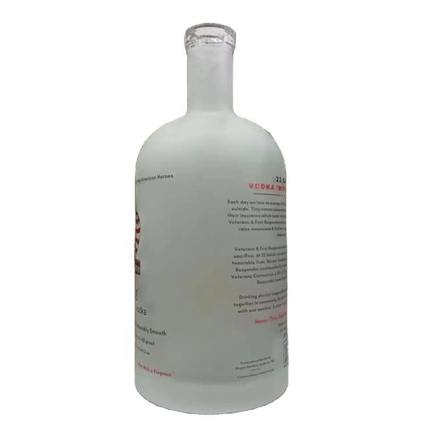 Extra Flint Frosted Vodka 700ml 750ml 1000ml Glass Bottle Rubber Stopper Sealing