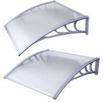 100x80 Waterproof Polycarbonate Window Awnings Brown Board Resisting Rain